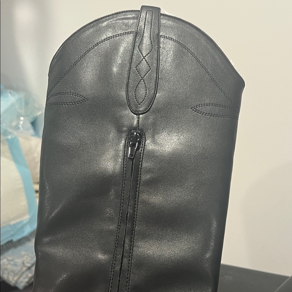 INC International Concepts Women's Black Heeled Boots size 8 M - Picture 8 of 9